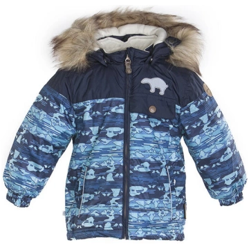 Huppa Zēnu ziemas vējjaka CONNOR, peacoat pattern/