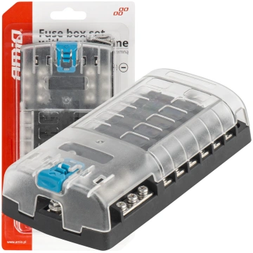 Fuse box set with neutral line 12 sockets AMIO-038