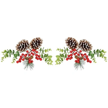 Weihnachtskranz Deko mit Tannenzapfen Tannenzweige