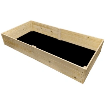 Paaugstināta dārza dobe no koka 120 x 60 x 27 cm N