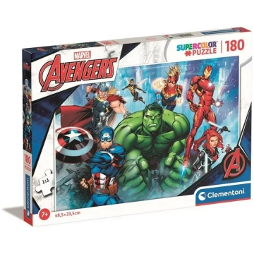 Puzzle 180 gabali Super Krāsa Avengers Clementoni