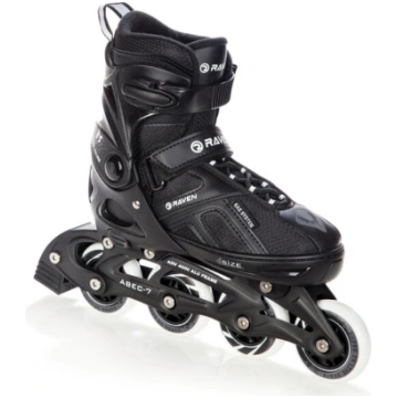 Regulējama izmēra skrituļslidas Raven Pulse Black
