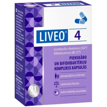 LIVEO 4 pienskābo un bifidobaktēriju komplekss, 21