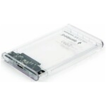 HDD/SSD enclosure 2.5 SATA USB 3.0 Transparent Gem