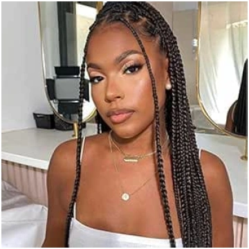 Karissa Black Braided parūkas melnām sievietēm Gar