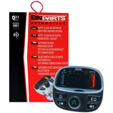 EPBTT03 FM Transmitter – QC 3.0, PD 25 W, TF Slot 