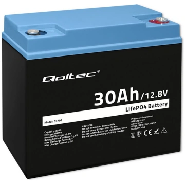 LiFePO4 battery 12.08V, 30Ah, 384Wh, BM