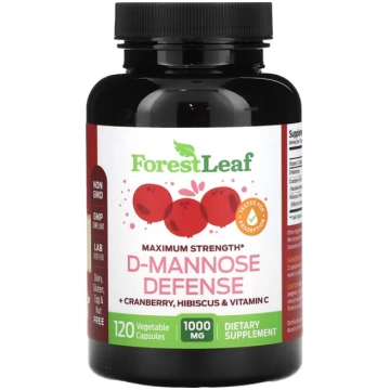 Forest Leaf, D-Mannose Defense, Maximum Strength, 