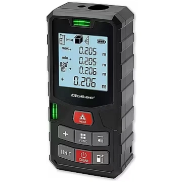 Qoltec Laser distance meter with bubble level 120m