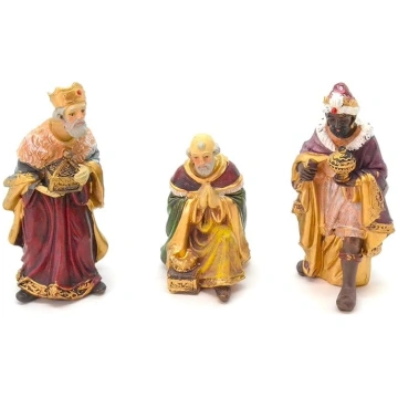 3 Ziemassvētku karaļi 12 cm Ziemassvētku figūras D