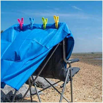 TRIXES Blue Microfibre Beach Towel - Travel Carry 