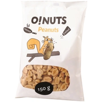 Zemesrieksti O!NUTS grauzdēti un sālīti, 150 g 450
