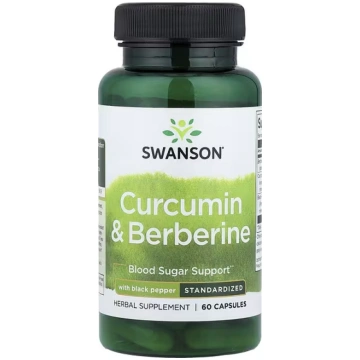 Swanson Vitamins, Curcumin & Berberine with Black 
