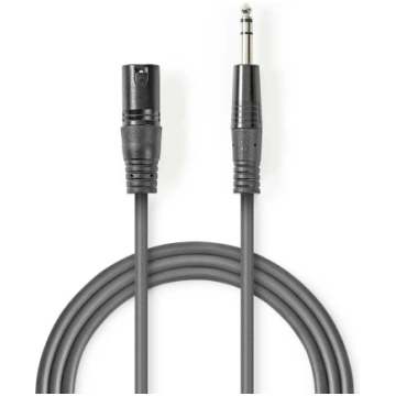 Nedis COTH15100GY15 audio kabelis 1.5 m XLR 3-pin 