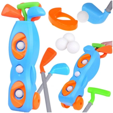 Mini golfa komplekts + statīvs uz riteņiem un pied