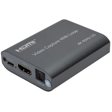 Video Capture with Loop HDMI USB3.0, 4K 60Hz CA914