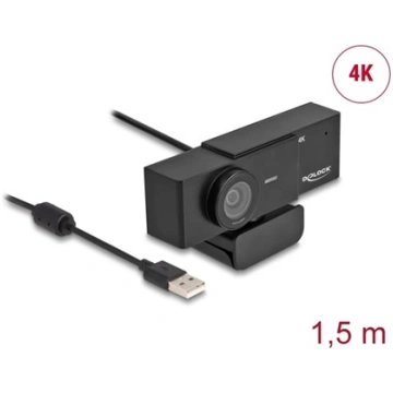 Delock USB UHD Webcam with microphone 4K 30 Hz 110