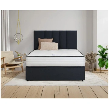 Canberra Complete Bed Set - 3 ft Divan Bed With He
