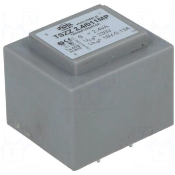 Transformer: encapsulated | 2.4VA | 230VAC | 18V |
