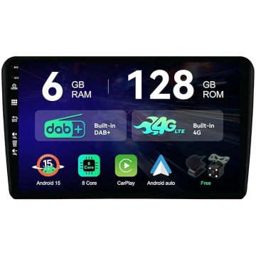 [6G+128G | Iebūvēts DAB+ 4G] - MSD Auto Radio prie