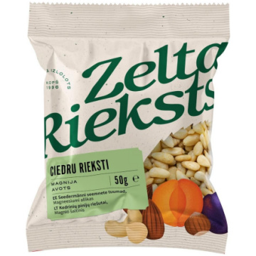 zelta rieksts ciedru rieksti 50g