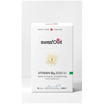 Swissovit vitamīns D3 2000 IU, 30 kapsulas Swiss"O