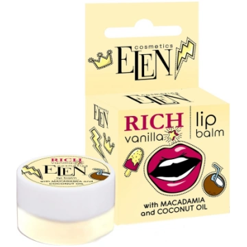 ELEN COSMETICS Lūpu balzams Rich Vanilla, 9 g