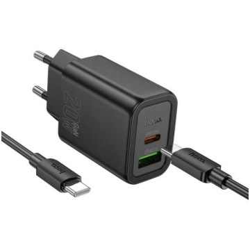 HOCO GaN charger lādētājs N61 USB A QC3.0 3A+Type 