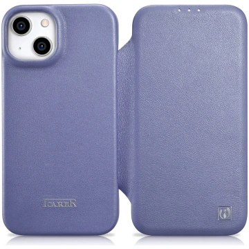 iCarer CE Premium Leather Folio Case iPhone 14 Plu