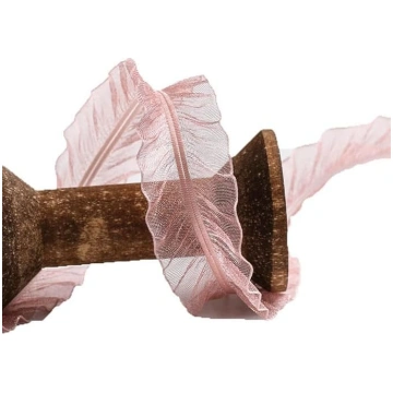 Rockreyoa Ruffle lentes lentes mežģīnes lentes kro