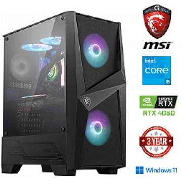 Core i5-12400F 8GB 512GB SSD 1TB HDD RTX 4060 Wind