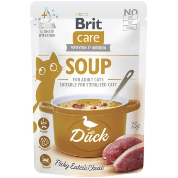 Brit Care Cat Soup with Duck zupa ar pīli kaķiem, 