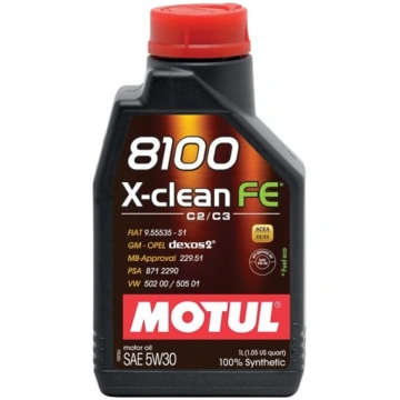 Motul 8100 X-clean EFE 5W30 C2/C3 SN MB229.52 1L. 