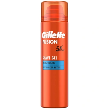 Gillette_fusion 5x Action Mitrinošs Gēls Skūšanās 