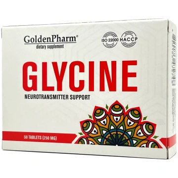 GoldenPharm Glicīns tabletes N50 pa 250mg