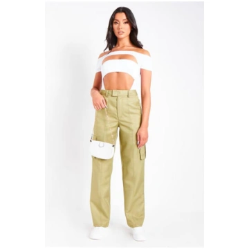 High Rise Cargo Pants