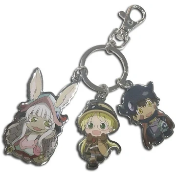 Made In Abyss Group Metal Keychain - Cave Raiders 