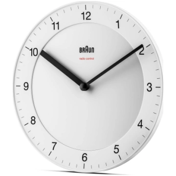 Braun BC 17 W-DCF radio wall clock white ( 4007218