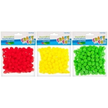 Dekoratīvs pom pom maisījums - Craft with Fun