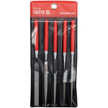 Vīļu komplekts Yato YT-6156, pusapaļš, 180 mm, met
