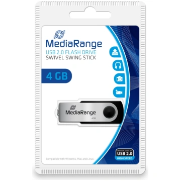 MEMORY DRIVE FLASH USB2 4GB/MR907 MEDIARANGE | MR9