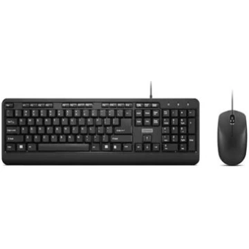 Lenovo 160 Wired Combo - keyboard and mouse set - 