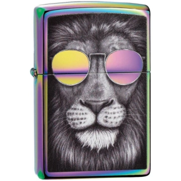 Zippo Lighter 151CI407606 Lion in Sunglasses