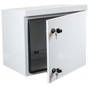 IP65 12U 19" sienas skapis, tērauda durvis / 660 x