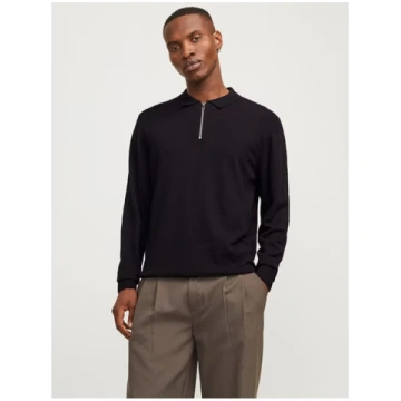 Emil Half Zip Knitted Polo Mens