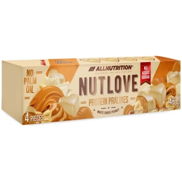 Proteīna baltās šokolādes konfektes NUT LOVE ALLNU