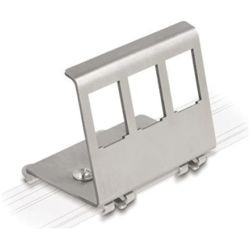 Value DIN Rail Adapter, empty, 3x Keystones 21.99.