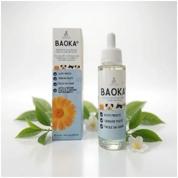 AnimArtì BAOKA® Gocce Pulizia Denti Cane Naturale 