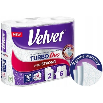 Velvet Recznik w roli celulozowy VELVET Turbo Duo 