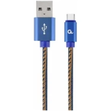 Gembird USB Male - USB Type C Male Premium denim 2